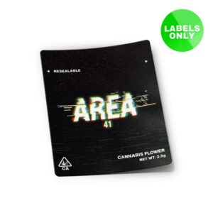 Area 41 Mylar Bag Strain Labels