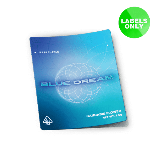 Blue Dream Mylar Bag Strain Labels