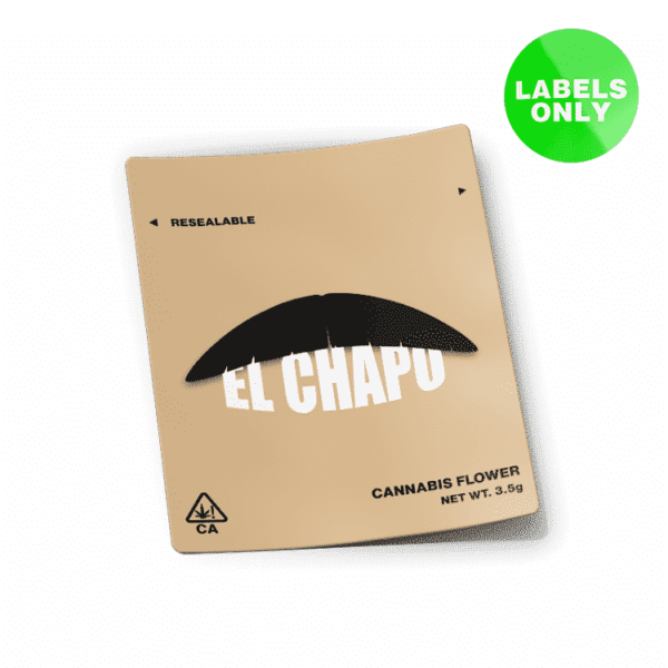 El Chapo Mylar Bag Strain Labels
