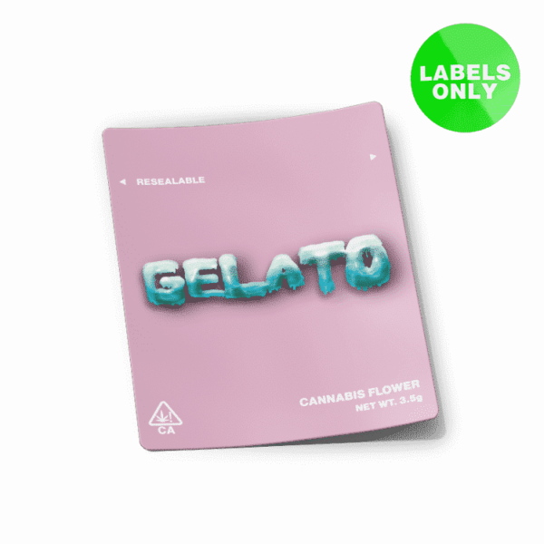 Gelato Mylar Bag Strain Labels