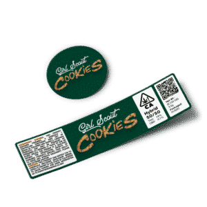 Girl Scout Cookies Glass Jar Strain Labels