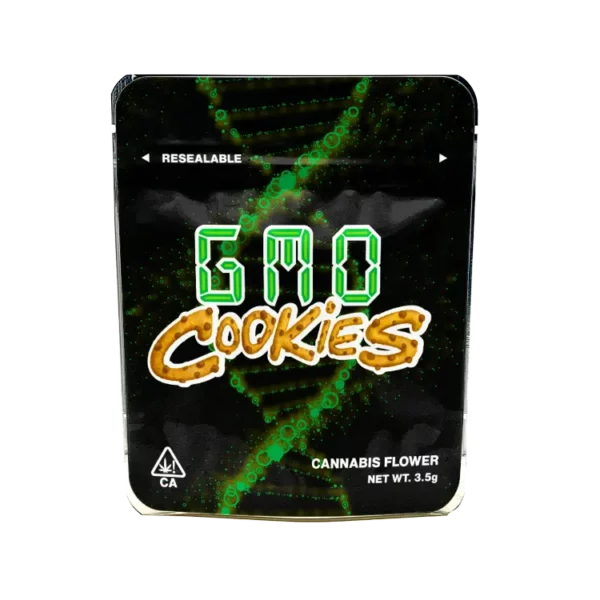 GMO Cookies Mylar Bags/Strain Pouches/Cali Packs