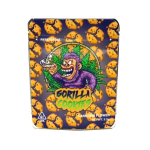Gorilla Cookies Mylar Bags/Strain Pouches/Cali Packs