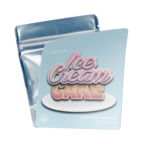 Ice Cream Cake Mylar Bags/Strain Pouches/Cali Packs. Unlabelled.