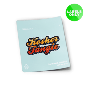 Kosher Tangie Mylar Bag Strain Labels