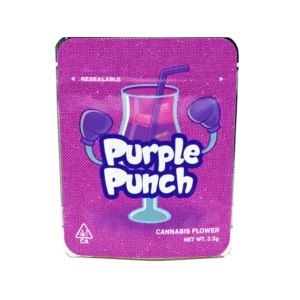 Purple Punch Mylar Bags/Strain Pouches/Cali Packs
