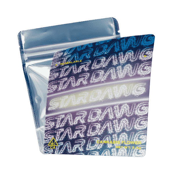 Stardawg Mylar Bags/Strain Pouches/Cali Packs. Unlabelled.