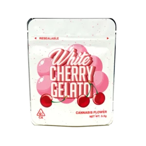 White Cherry Gelato Mylar Bags/Strain Pouches/Cali Packs
