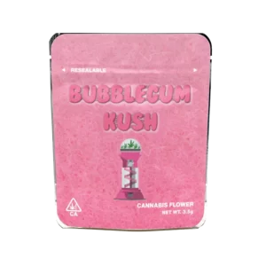 Bubblegum Kush Mylar Bags/Strain Pouches/Cali Packs