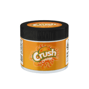 Crush Orange Glass Jars. 60ml suitable for 3.5g or 1/8 oz.