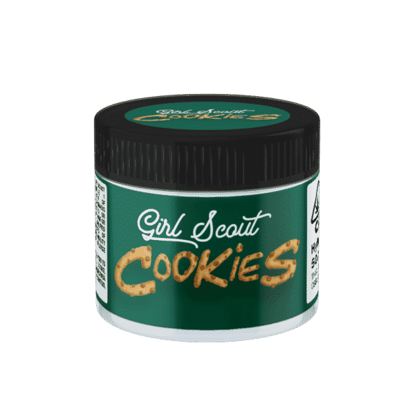 Girl Scout Cookies Glass Jars. 60ml suitable for 3.5g or 1/8 oz.