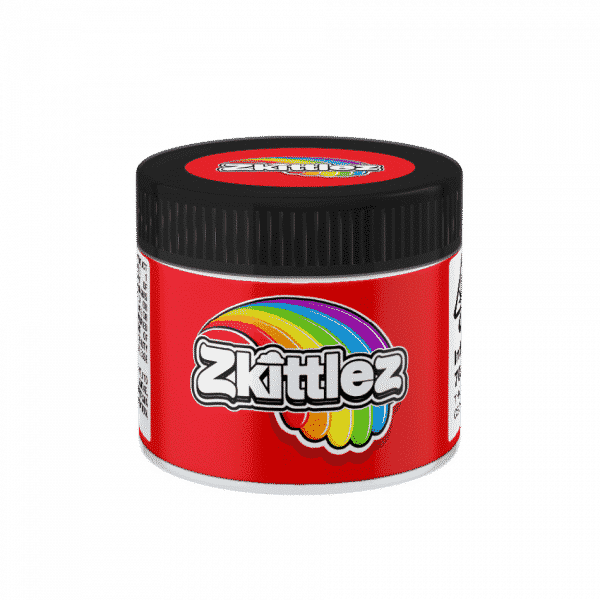 Zkittlez Glass Jars. 60ml suitable for 3.5g or 1/8 oz.