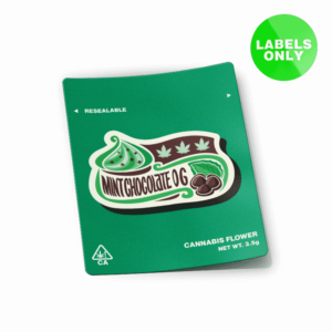 Mint Chocolate OG Mylar Bag Strain Labels