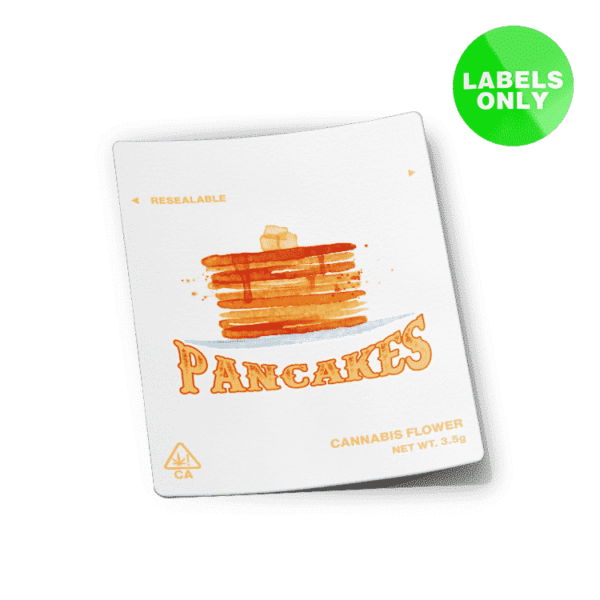 Pancakes Mylar Bag Strain Labels