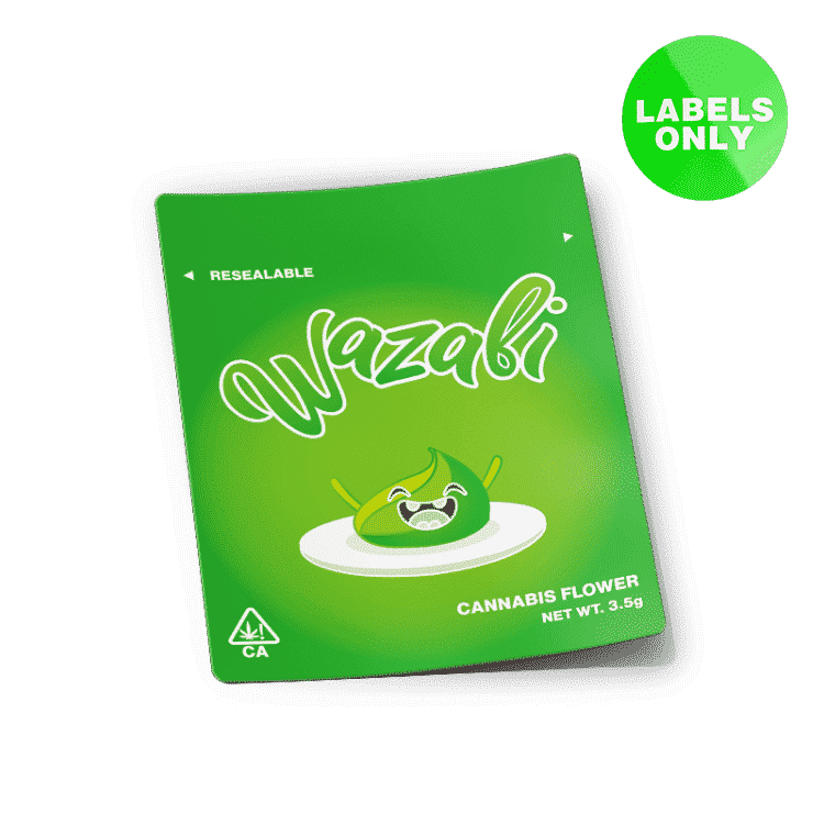 Wazabi Mylar Bag Labels - Stickers & Labels - Strain Labels