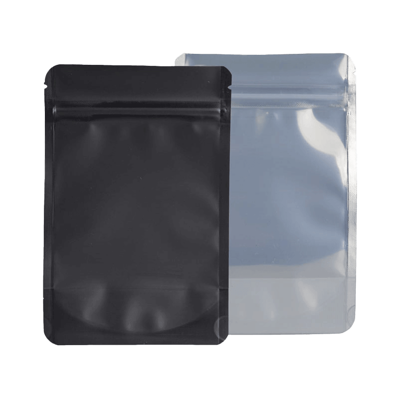 Buy 100 Pack Matte Clear Window Ziplock Mylar Bags with Euro Hang Hole  Resealable Heat Seal Pouch Food Storage Plastic Aluminum Foil (6x10cm  (2.4x3.9 inch), Frosted Black) Online at Low Prices in