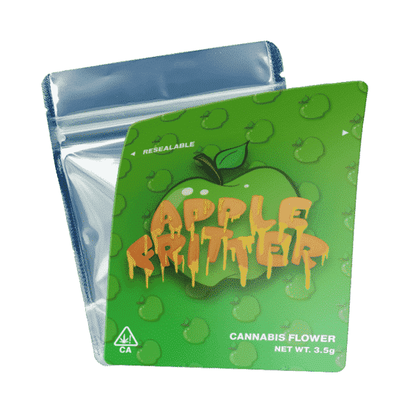 Apple Fritter Mylar Bags/Strain Pouches/Cali Packs. Unlabelled.