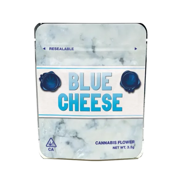 Blue Cheese Mylar Bags/Strain Pouches/Cali Packs