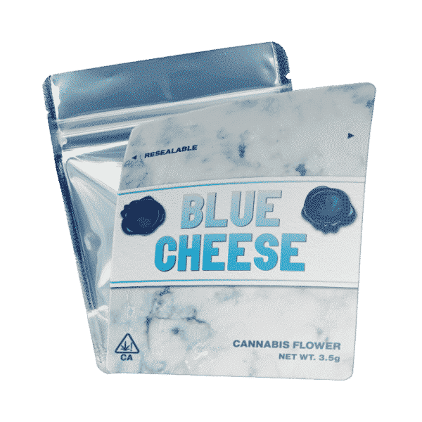 Blue Cheese Mylar Bags/Strain Pouches/Cali Packs. Unlabelled.