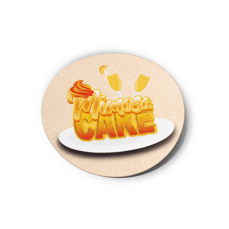 Mimosa Cake Strain/Slap Stickers/Labels.