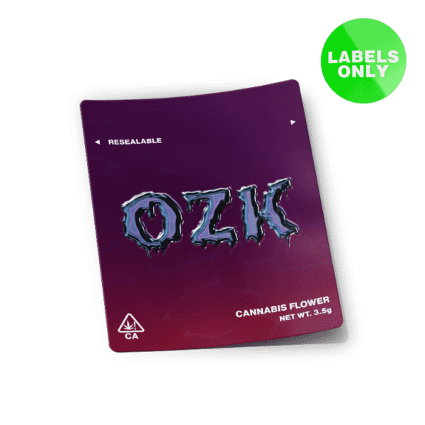 OZK Mylar Bag Strain Labels