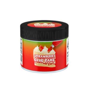 Strawberry Glue Cake Glass Jars. 60ml suitable for 3.5g or 1/8 oz.