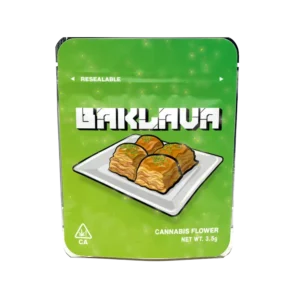 Baklava Ready Made Strain Cali Pack Mylar Bags/Pouches