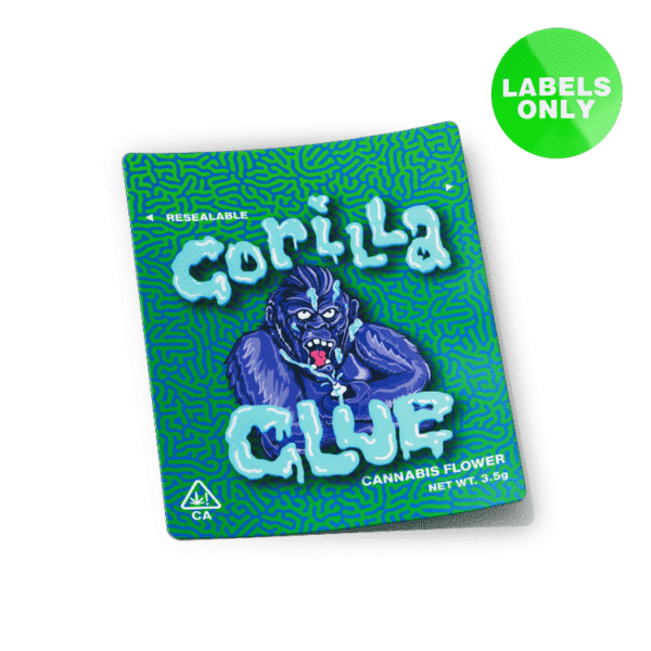 Gorilla Glue Mylar Bag Strain Labels