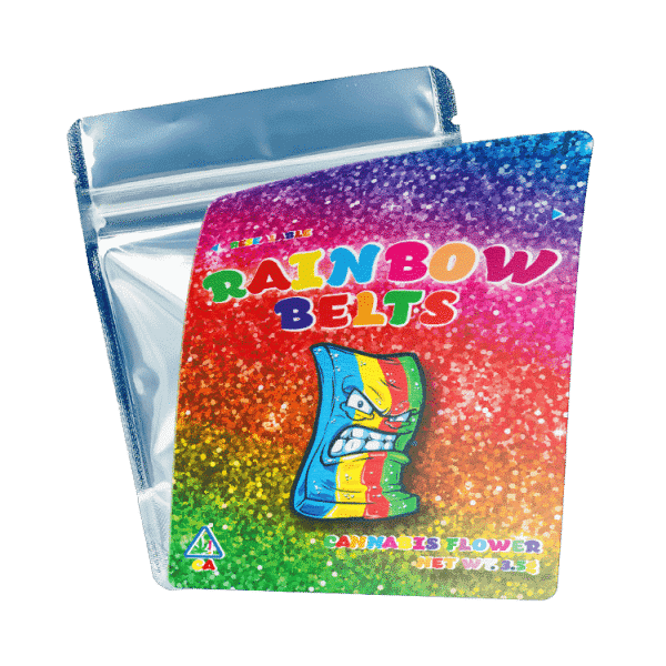 Rainbow Belts Mylar Bags/Strain Pouches/Cali Packs. Unlabelled.