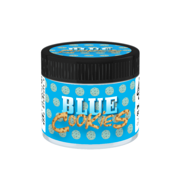 Blue Cookies Glass Jars. 60ml suitable for 3.5g or 1/8 oz.