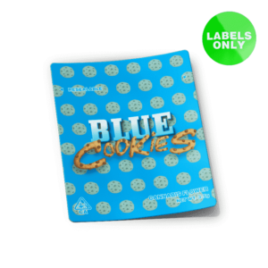 Blue Cookies Mylar Bag Strain Labels