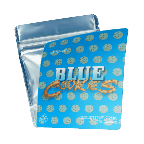 Blue Cookies Mylar Bags/Strain Pouches/Cali Packs. Unlabelled.
