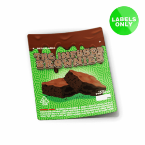 Brownies Mylar Bag Strain Labels