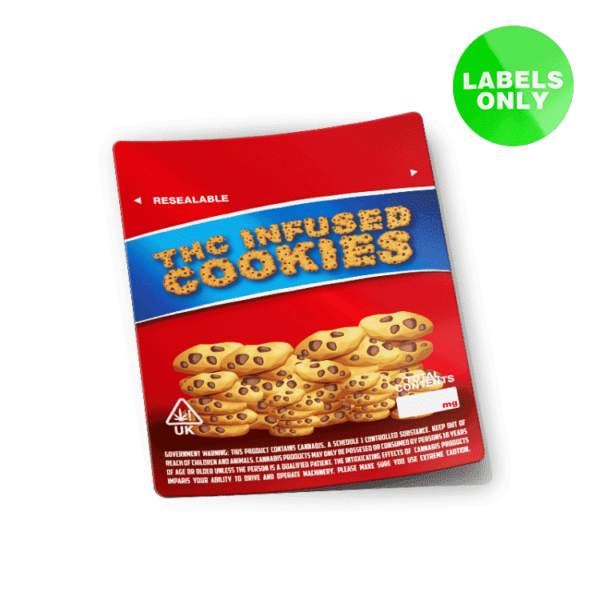 Infused Cookies Mylar Bag Strain Labels