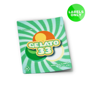 Gelato 33 Mylar Bag Strain Labels