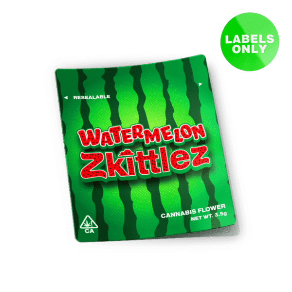 Watermelon Zkittlez Mylar Bag Strain Labels