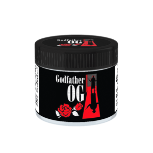Godfather OG Glass Jars. 60ml suitable for 3.5g or 1/8 oz.