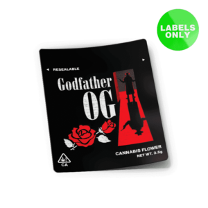 Godfather OG Mylar Bag Strain Labels