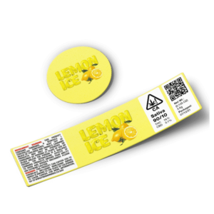 Lemon Ice Glass Jar Strain Labels
