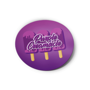 Purple Creamsicle Strain/Slap Stickers/Labels.
