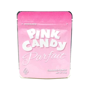 Pink Candy Parfait Mylar Bags/Strain Pouches/Cali Packs