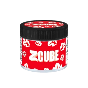Z Cube Glass Jars. 60ml suitable for 3.5g or 1/8 oz.
