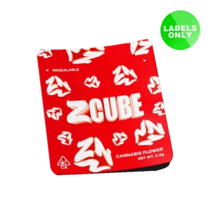 Z Cube Mylar Bag Strain Labels