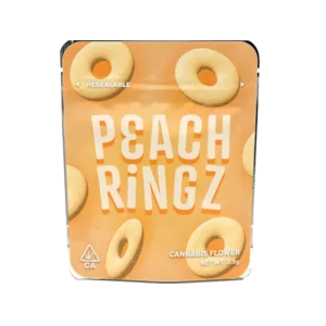Peach Ringz Mylar Bags/Strain Pouches/Cali Packs