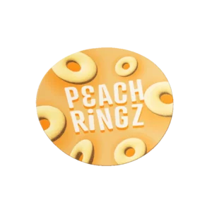 Peach Ringz Strain/Slap Stickers/Labels.