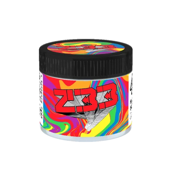Z33 Glass Jars. 60ml suitable for 3.5g or 1/8 oz.